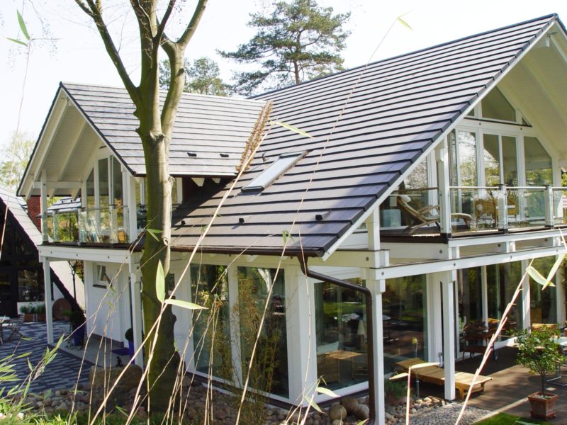 Architektenhaus Fachwerkhaus Holz Skelett Konstruktion 2