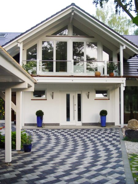 Architektenhaus Fachwerkhaus Holz Skelett Konstruktion 3