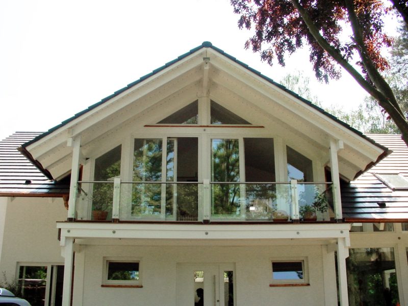 Architektenhaus Fachwerkhaus Holz Skelett Konstruktion 5