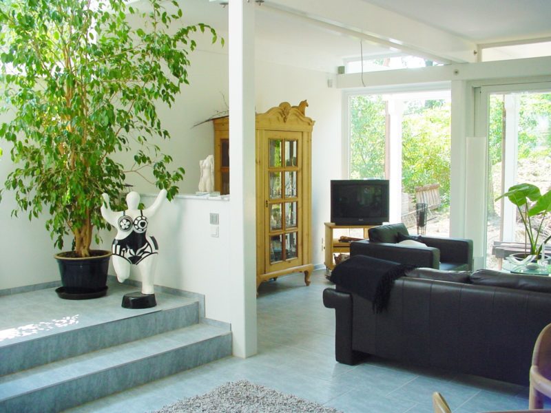 Architektenhaus Fachwerkhaus Holz Skelett Konstruktion 9
