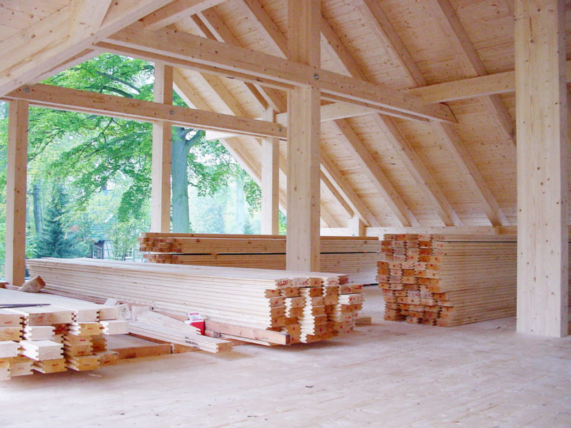 Holzskelettbau Holz Skelett Haus Concentus Fachwerkhaus