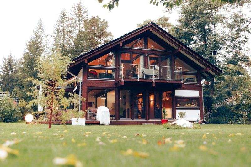 Modernes Fachwerk Haus Landhaus Braune Konstruktion Holzstaenderhaus Holzskelett 19