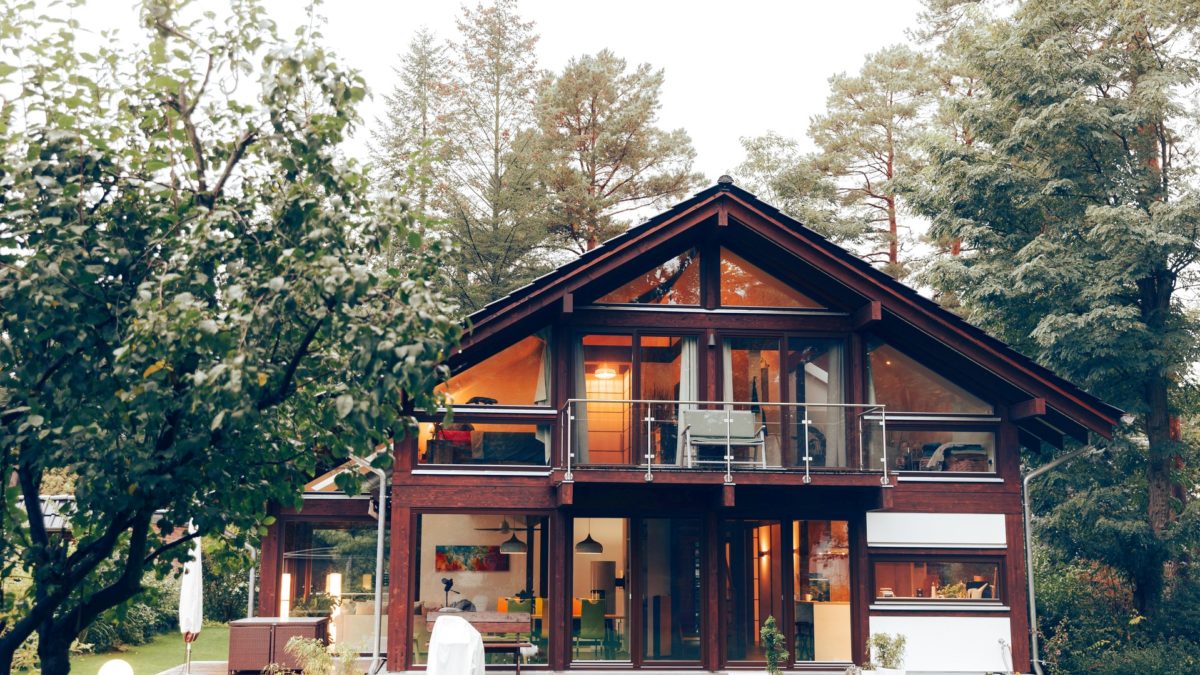 Modernes Fachwerk Haus Landhaus Braune Konstruktion Holzstaenderhaus Holzskelett 21