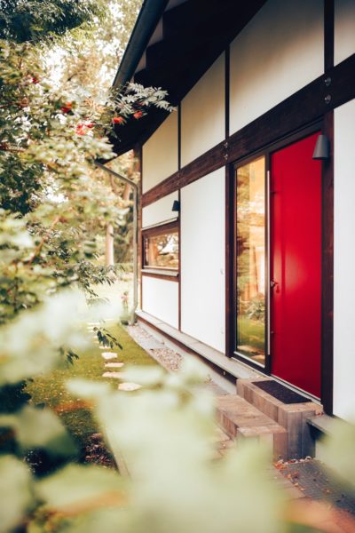 Modernes Fachwerk Haus Landhaus Braune Konstruktion Holzstaenderhaus Holzskelett 24