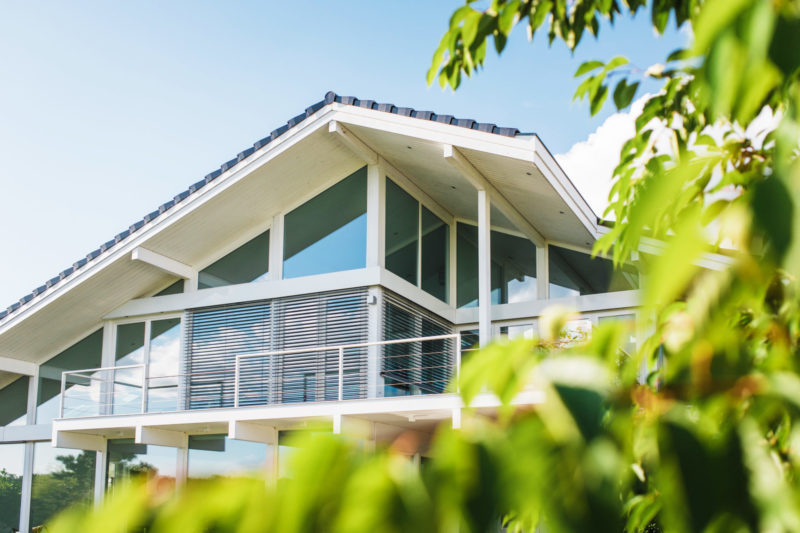 Modernes Fachwerkhaus Weisse Konstruktion Architektenhaus