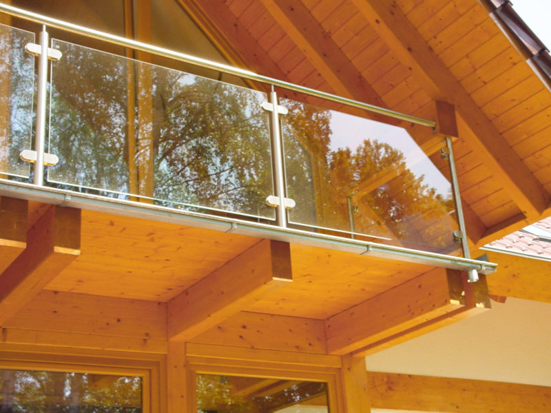 Modernes Landhaus Glas Holz Metall Fachwerk Concentus