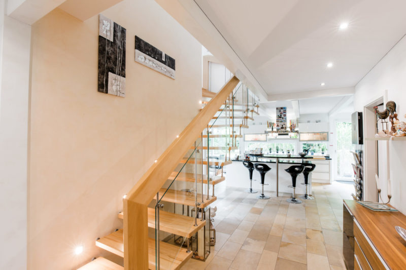 Treppen Holz Skelett Haus